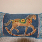 Rocking Horse Long Cushion - click to enlarge