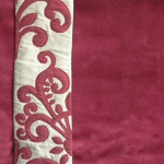 Appliqued Silk Border - click to enlarge