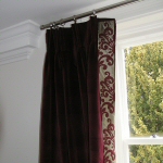 Silk Border on Curtain - click to enlarge