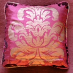 Damask Cushion - back - click to enlarge